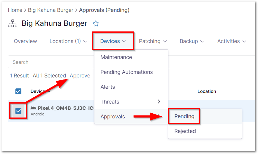 org dashboard_pending devices_approve.png
